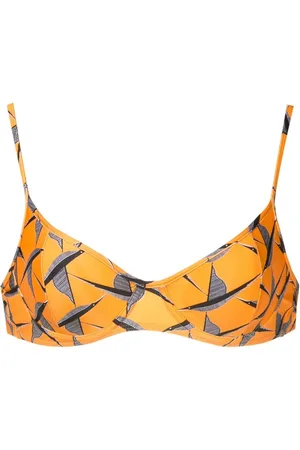 Lygia & Nanny Top de bikini Fiji con ave estampada