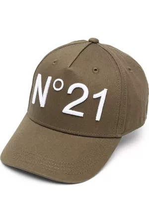 Nº21 Gorras - Logo-appliqué cotton cap