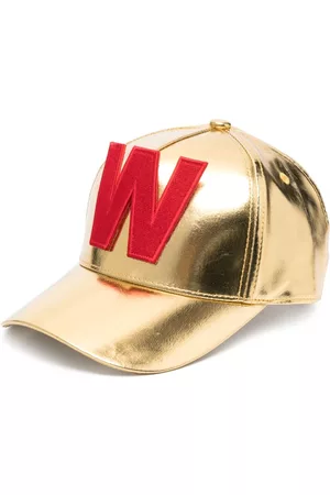 WALTER VAN BEIRENDONCK Gorras - W-appliqué metallic cap
