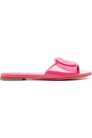 santoni Mules con puntera abierta