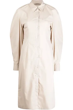 SYSTEM Vestido camisero con aberturas