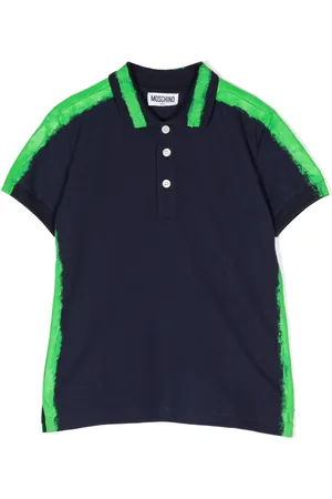 Moschino Playera tipo polo con logo estampado