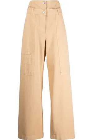 SYSTEM Pantalones ajustados con pretina a capas