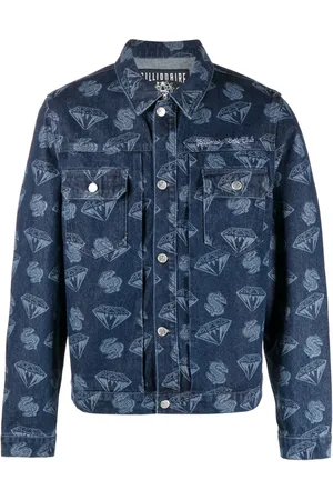 Billionaire Boys Club Chamarra de mezclilla con estampado gráfico