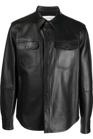 Alexander McQueen Camisa con bolsillo en el pecho