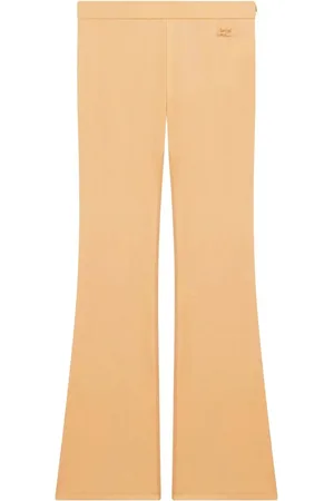 Courrèges Pantalones acampanados con logo bordado