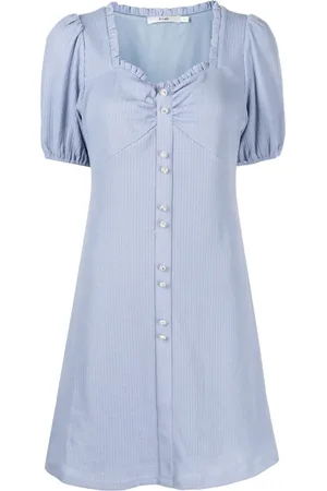 B+AB Vestido midi con mangas farol