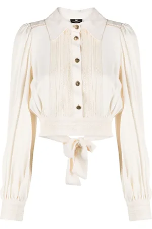 Elisabetta Franchi Blusa de tejido calado