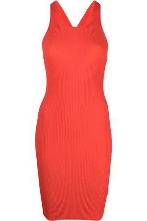 Iceberg Vestido tejido de canalé con aberturas
