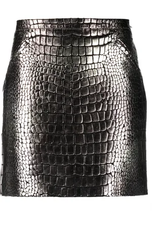 Tom Ford Falda corta metalizada