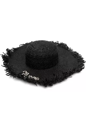 Marni Mujer Sombreros - Logo-embroidered wide-brim hat