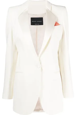 HEBE STUDIO Blazer con solapas de muesca y botones