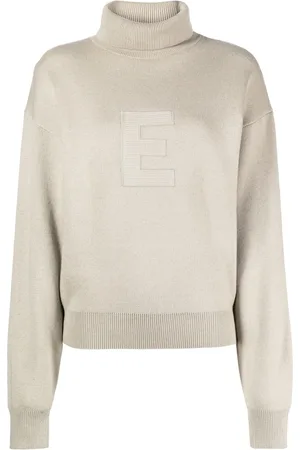 FEAR OF GOD Suéter con cuello de tortuga y logo bordado