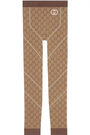Gucci Mujer Leggings y treggings - Leggins con logo en jacquard