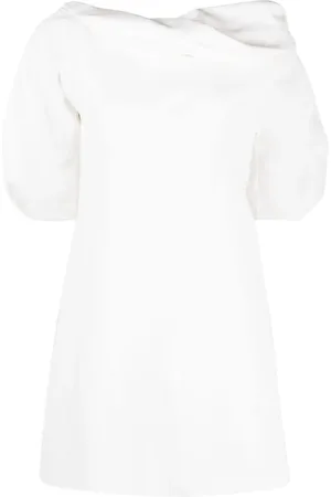 Jil Sander Vestido camisero con detalle fruncido