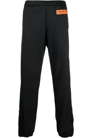 Heron Preston Pants rectos con parche del logo