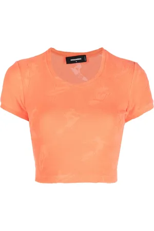 Dsquared2 Top corto con motivo en jacquard