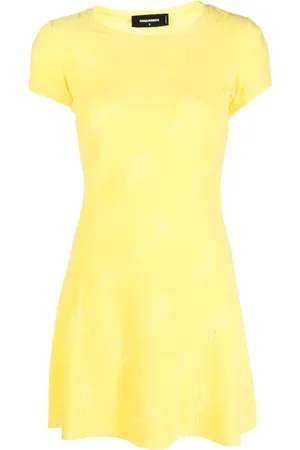 Dsquared2 Vestido skater con motivo de surf en jacquard