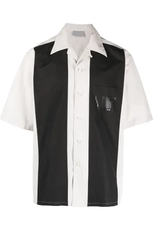 Vetements Camisa bowling con diseño de dos tonos