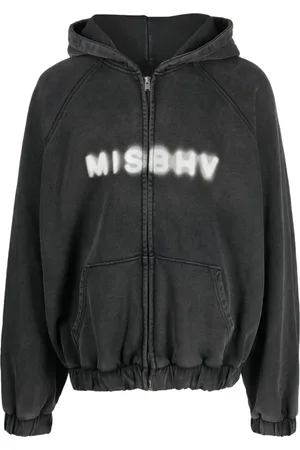 MISBHV Hoodie con cierre y logo estampado
