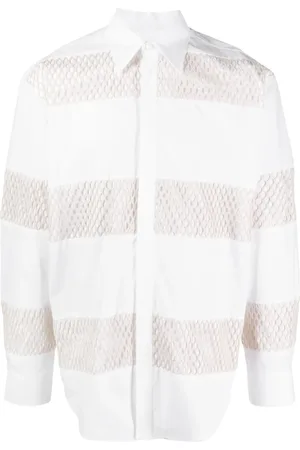 Msgm Camisa con motivo de rayas
