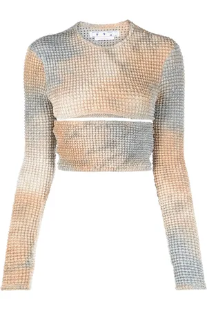 OFF-WHITE Top Double con aberturas