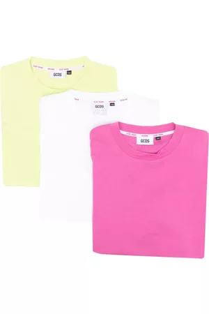 GCDS Pack de tres playeras con logo estampado
