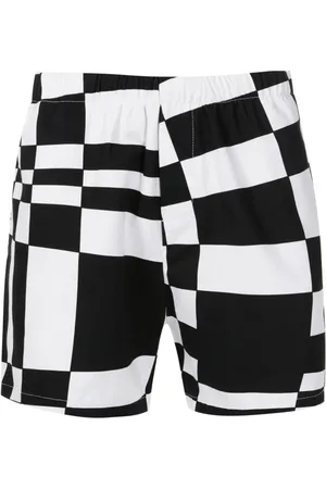 AMIR SLAMA Bermudas con diseño de dos tonos y estampado gráfico