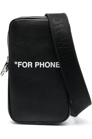 OFF-WHITE Mochila tipo mensajero con eslogan estampado