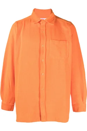 ERL Camisa de pana con logo bordado
