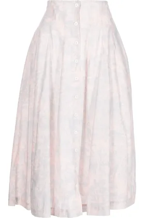 Serafini Falda midi con estampado Toile de Jouy