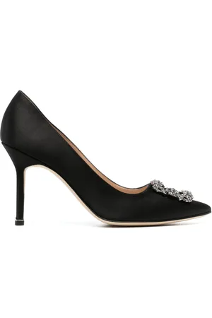 Manolo Blahnik Zapatillas Hangisi con satén de 90mm