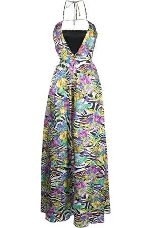 Roberto Cavalli Vestido largo con estampado floral