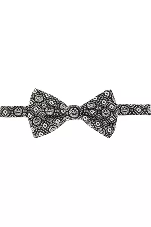 Dolce & Gabbana Hombre Pajaritas - Corbata de moño con estampado geométrico