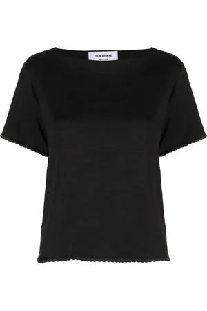 Thom Browne Playera con ribete trenzado
