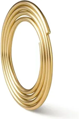 SHIHARA Arete Flat Hoop 01 en oro amarillo de 18kt