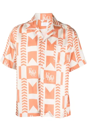 Rhude Camisa con estampado geométrico