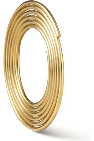 SHIHARA Arete Flat Hoop 02 en oro amarillo de 18kt