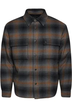AMIRI Camisa manga larga con cuadros estampados