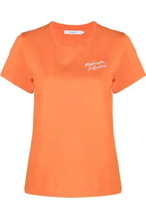 Maison Kitsuné Playera con logo bordado