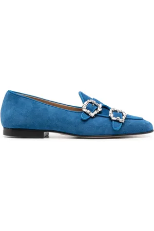 Edhen Milano Mocasines de gamuza con doble hebilla