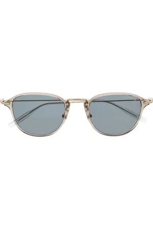 Montblanc Lentes de sol con armazón transparente redonda