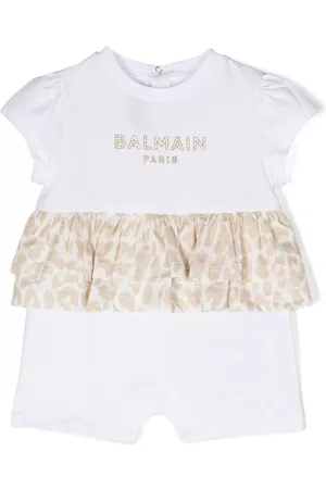 Balmain De bebé - Logo-print cotton body