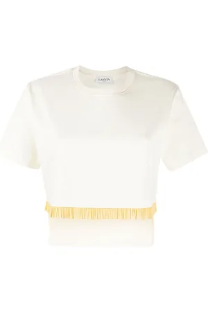 Lanvin Playera corta con flecos