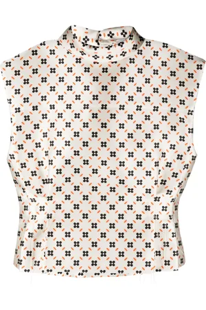 Lanvin Blusa sin mangas con estampado floral