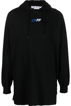 OFF-WHITE Hoodie con eslogan estampado y cordones