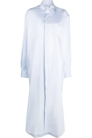 Vetements Vestido camisero con logo bordado