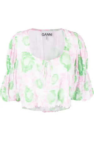Ganni Blusa con estampado floral