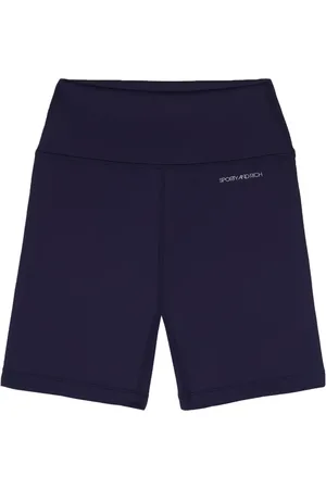 Sporty & Rich Shorts biker con logo estampado