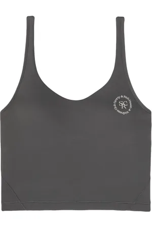 Sporty & Rich Top corto con logo estampado